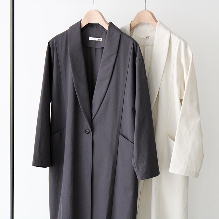 evam eva エヴァムエヴァ shawl collar coat ショールカラー コート