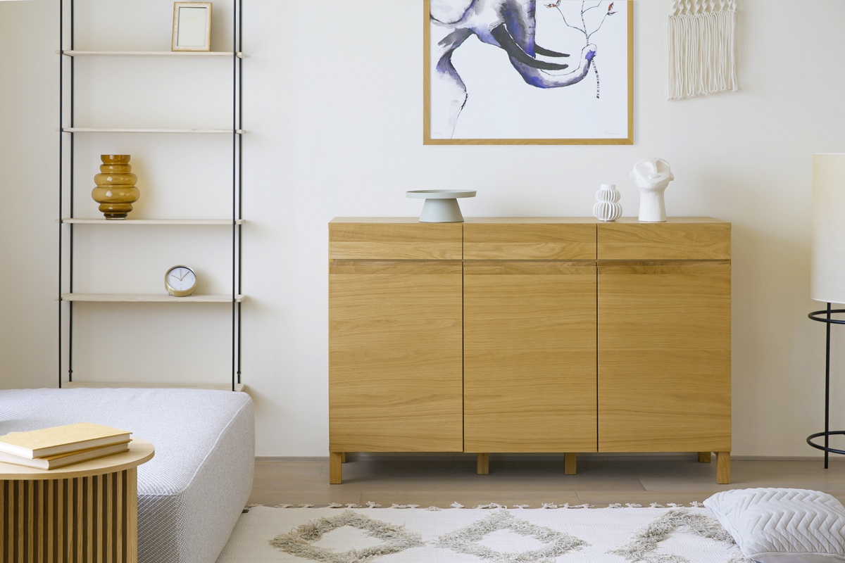 LECCE 134キャビネット オーク