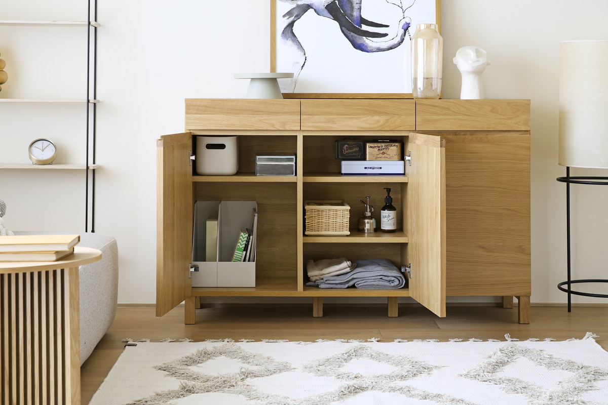 LECCE 134キャビネット オーク