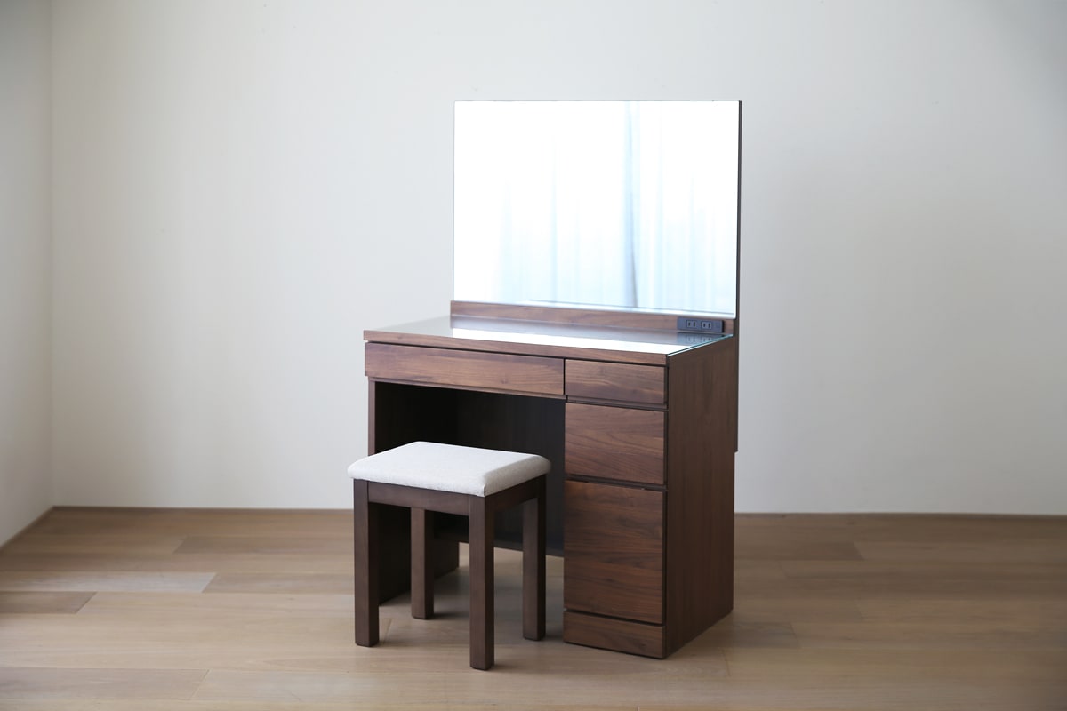 レッチェ 80ドレッサー(椅子つき) WN