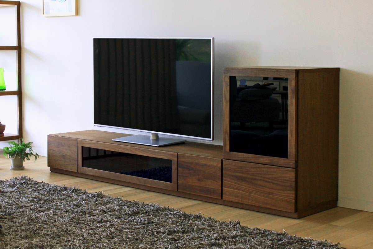 LECCE 105マガジンレコードラック ウォルナット 台輪タイプ