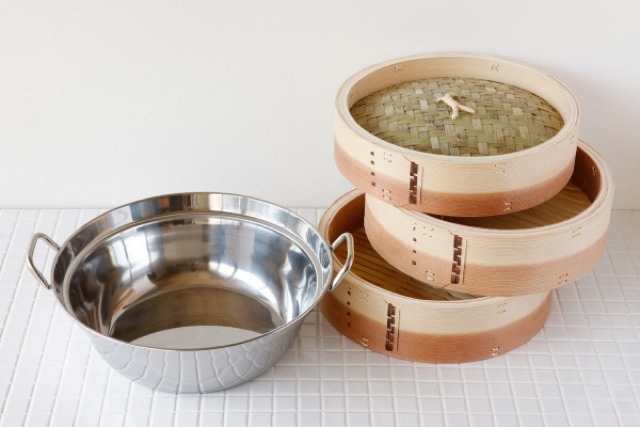 杉 中華せいろ 30cm 鍋セット[ガス・IH対応鍋 本体2 ふた1] | せいろ