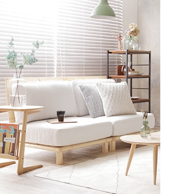 リコルドファブリックローソファ｜118012｜2人掛け｜1人掛け｜切り離し