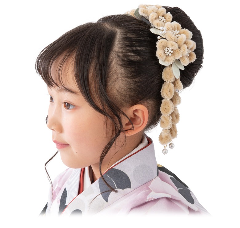 七五三 髪飾り コーム 3点セット 3歳 5歳 7歳 三歳 五歳 七歳 ピンク