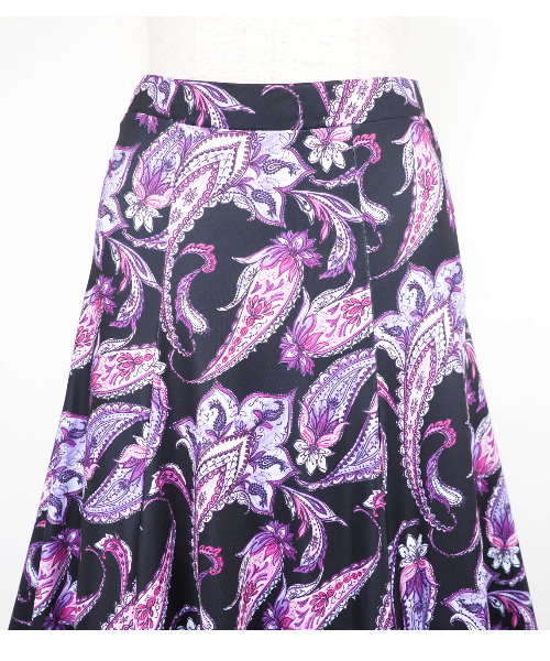 フラメンコファルダ デザインファルダ ブラック×パープル 【フラメンコ