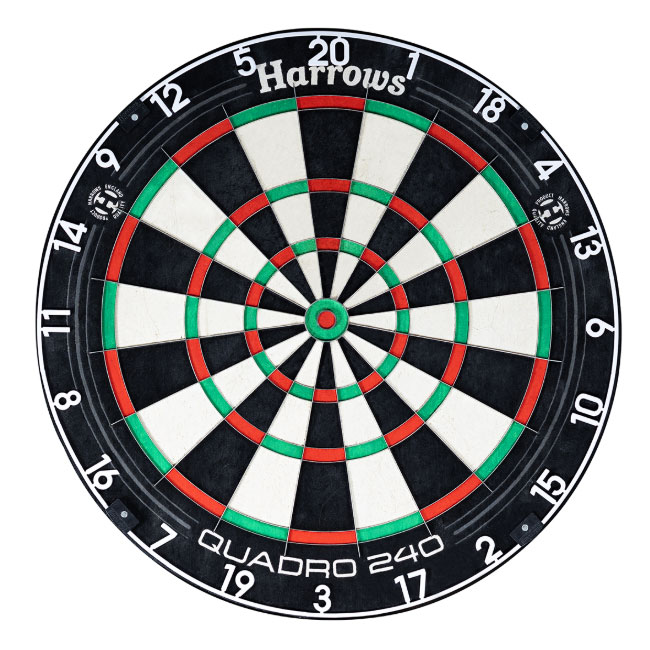 ハローズ クアドロ 240 ダートボード Harrows QUADRO 240 DARTBOARD