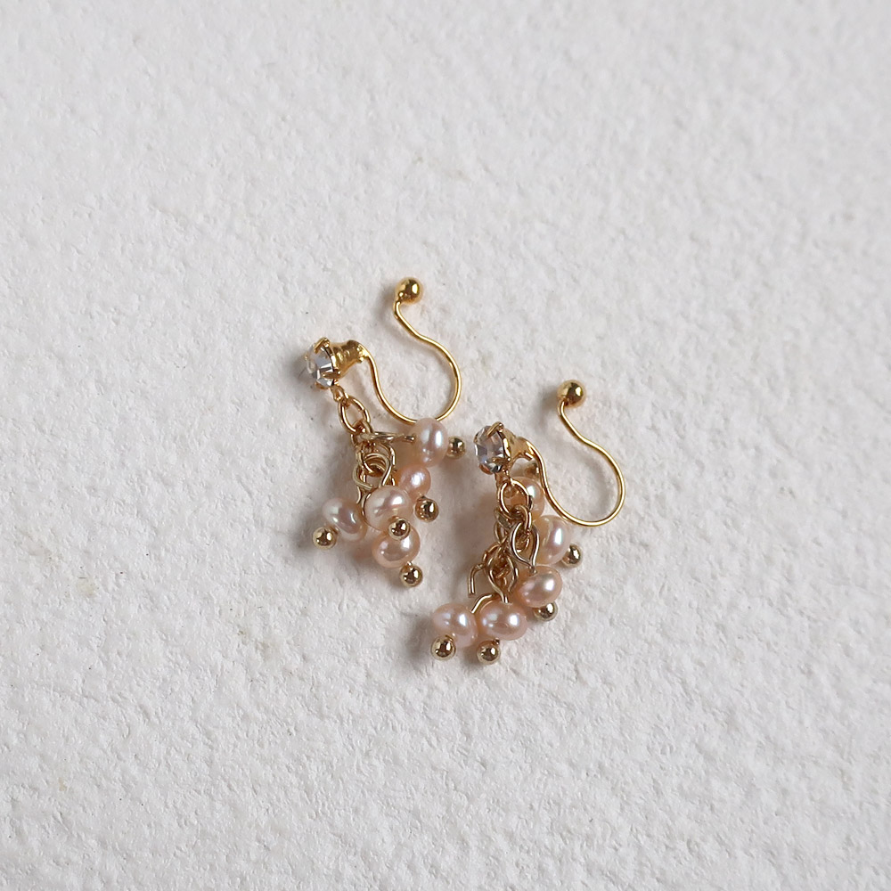 日本製 淡水パールシャンデリア ピアス/イヤリング | イヤリング