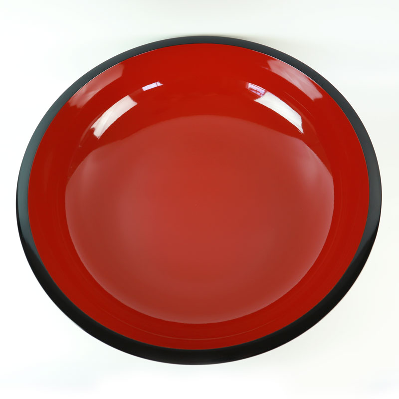 ≪送料無料≫ 山中塗り 尺6寸 48cm こね鉢 黒内朱 | こね鉢 | 曲げ