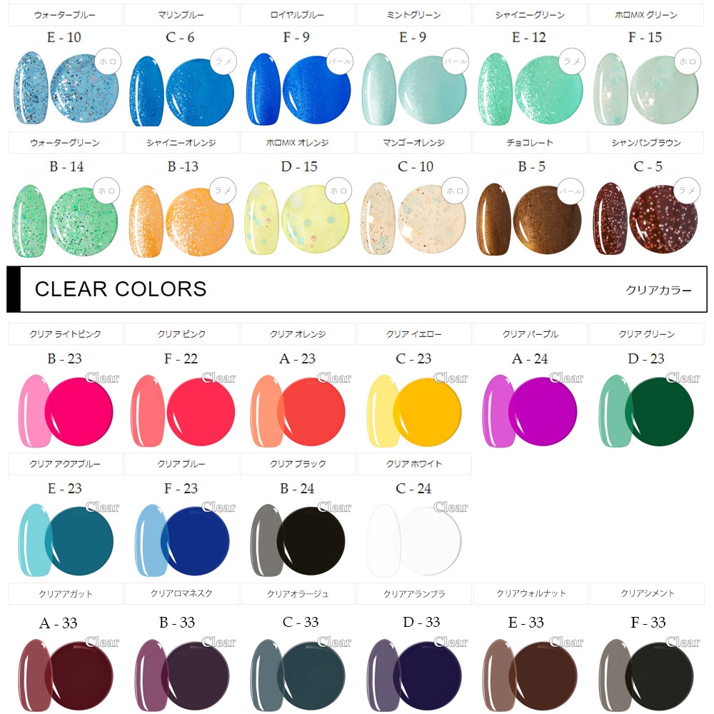 ネコポス送料無料】最新216色から選べる 5個 カラージェル セット