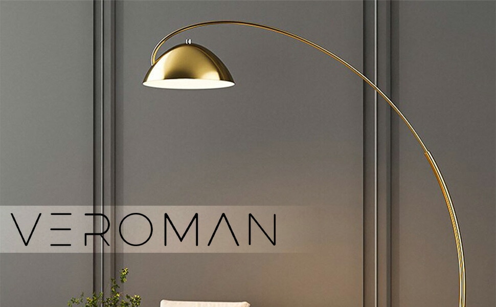 ゴールド・Sサイズ] VeroMan フロアライト スタンドライトラウンド 半