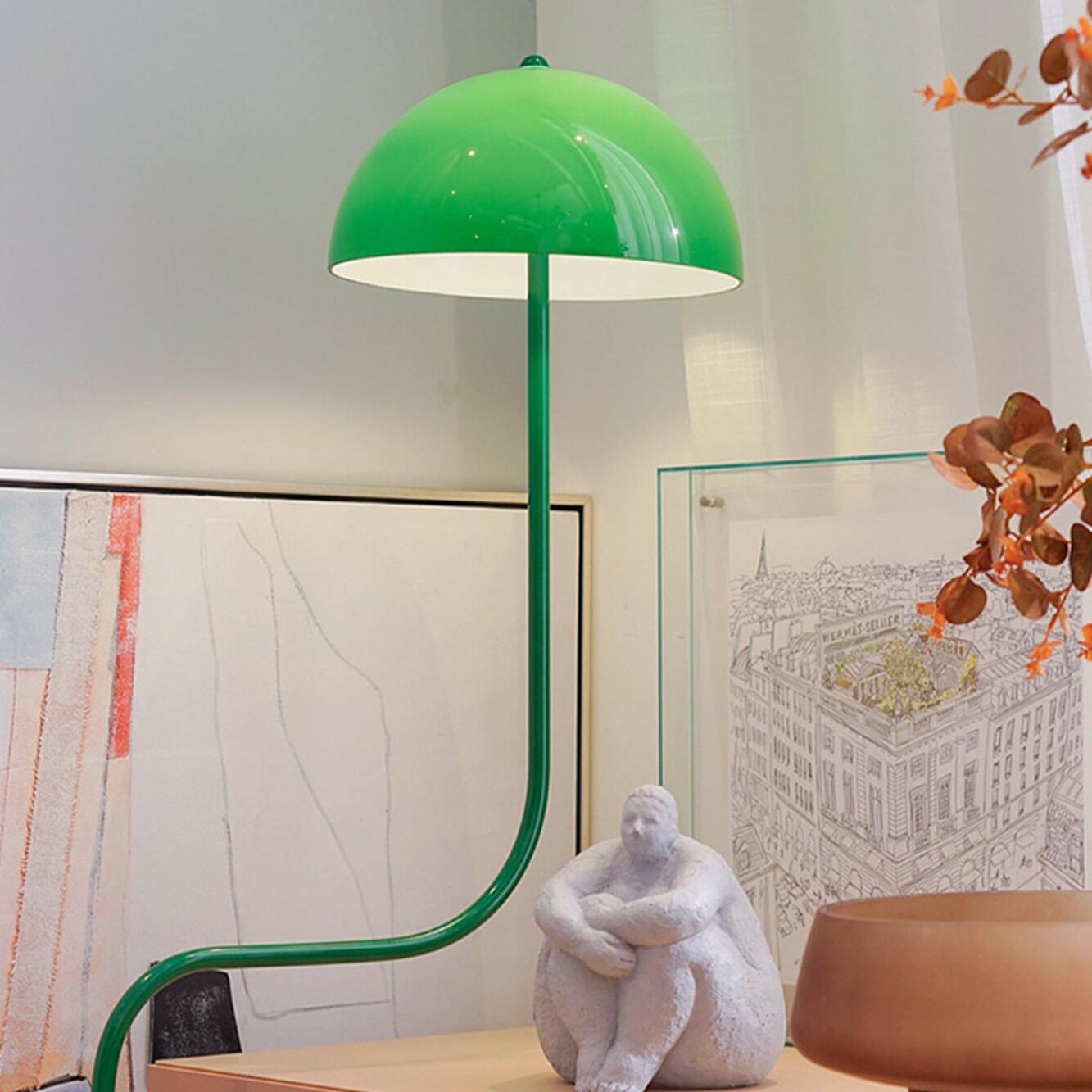 VeroMan ウェーブ フロアライト スタンドライト カーブ ドーム