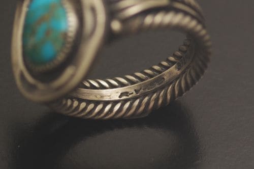 ナバホリング スティーブ・アルビソ作 《馬蹄/ローンマウンテン》 28号