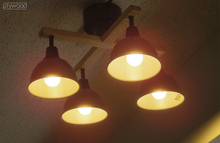 ブリッド ジェンダーウッドロッドクロス 4シーリングランプ BRID