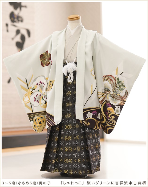 5歳男の子七五三着物レンタル(100cm～110cm) 小柄サイズのかっこいい