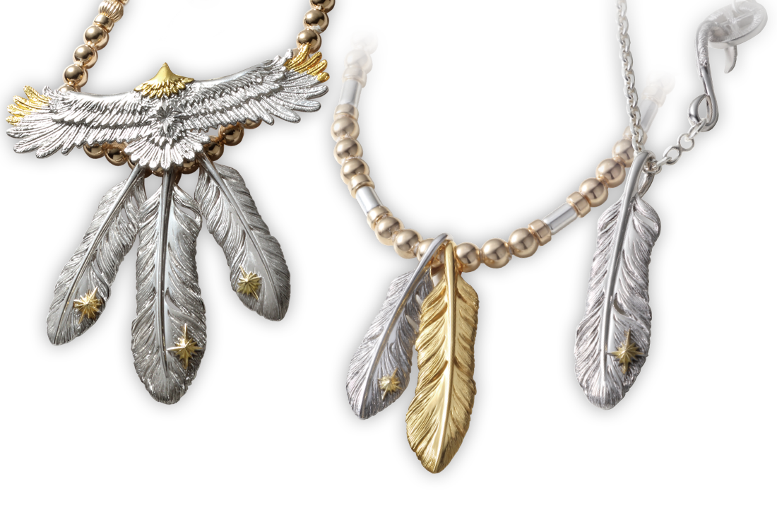 SAAD サード ペンダント フェザー ピーターサイト 天然石 トップ SV925