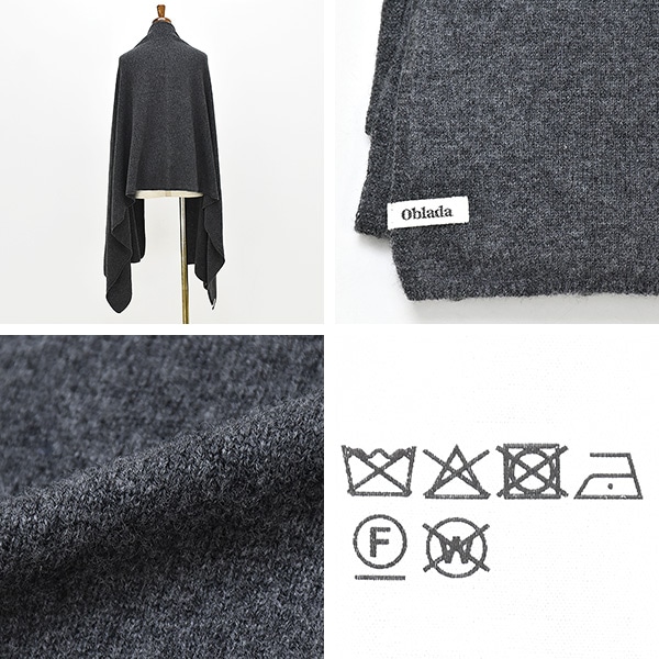 oblada オブラダ KNIT SHAWL ニット ショール F2510IT02 レディース