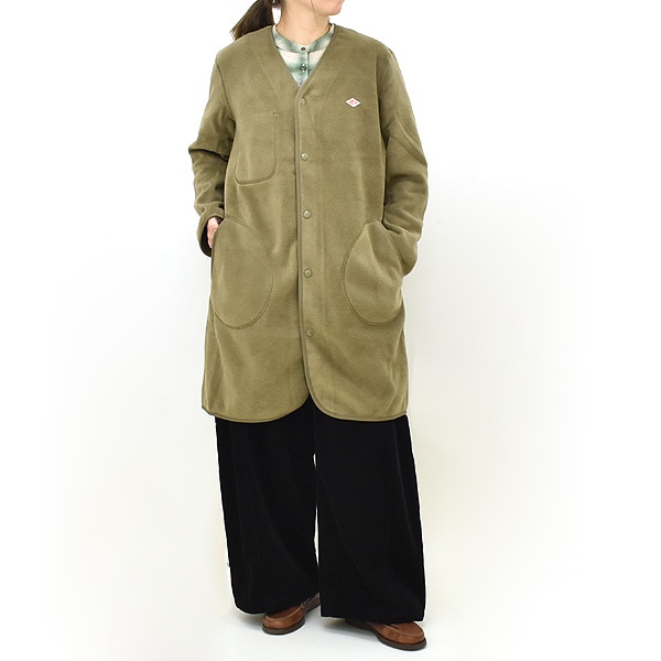 DANTON ダントン フリースノーカラーコート JD-8992 レディース【送料