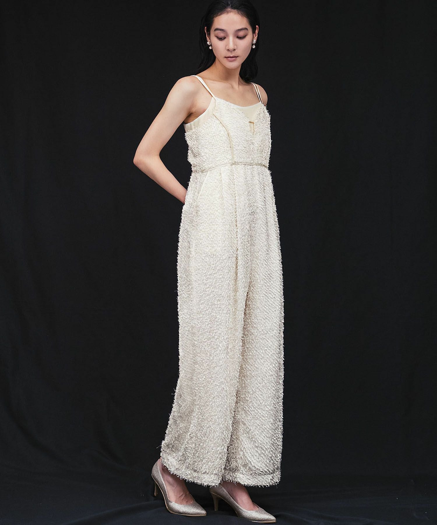 結婚式・お呼ばれ対応 | パイピングオールインワンパンツドレス