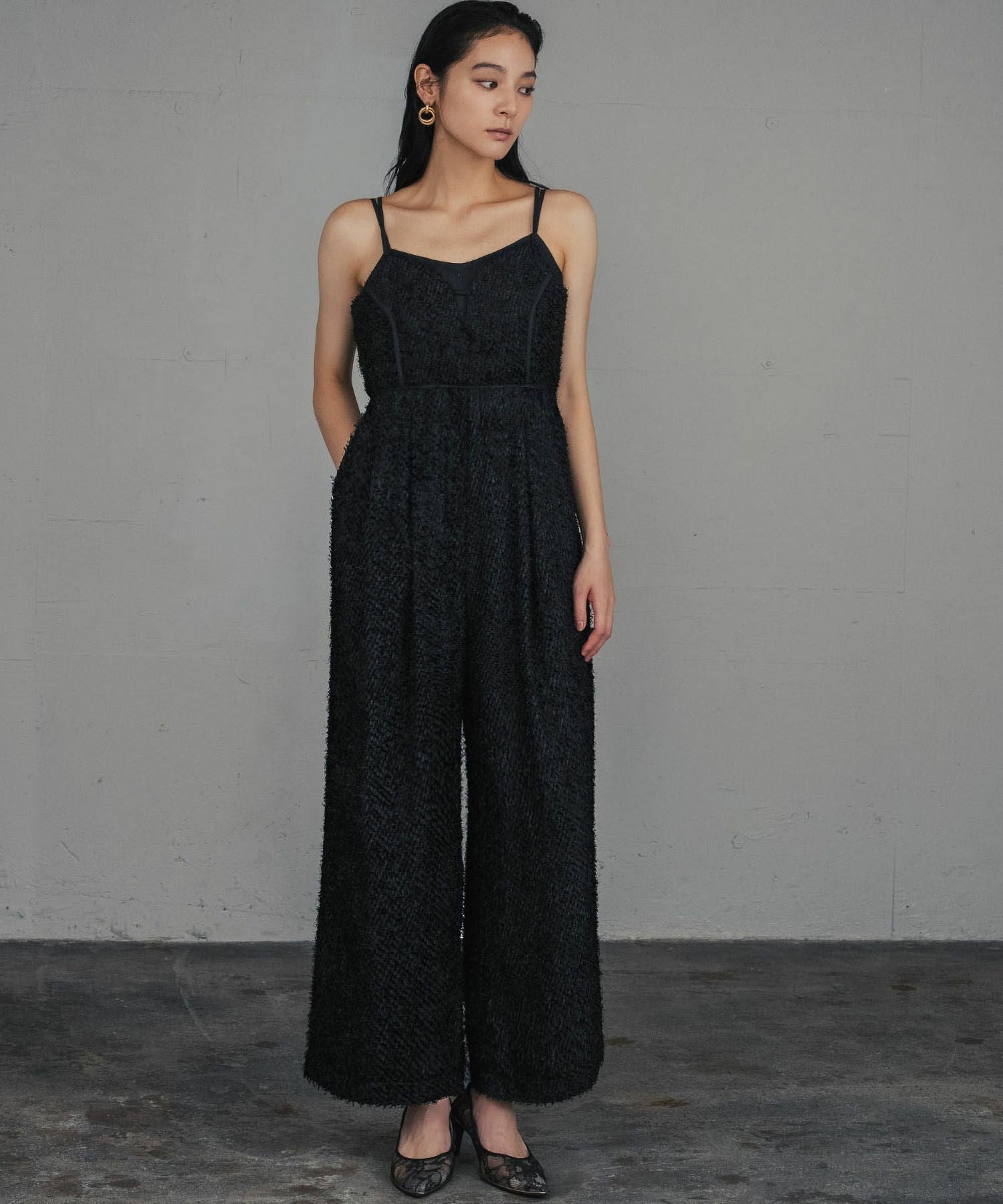 結婚式・お呼ばれ対応 | パイピングオールインワンパンツドレス