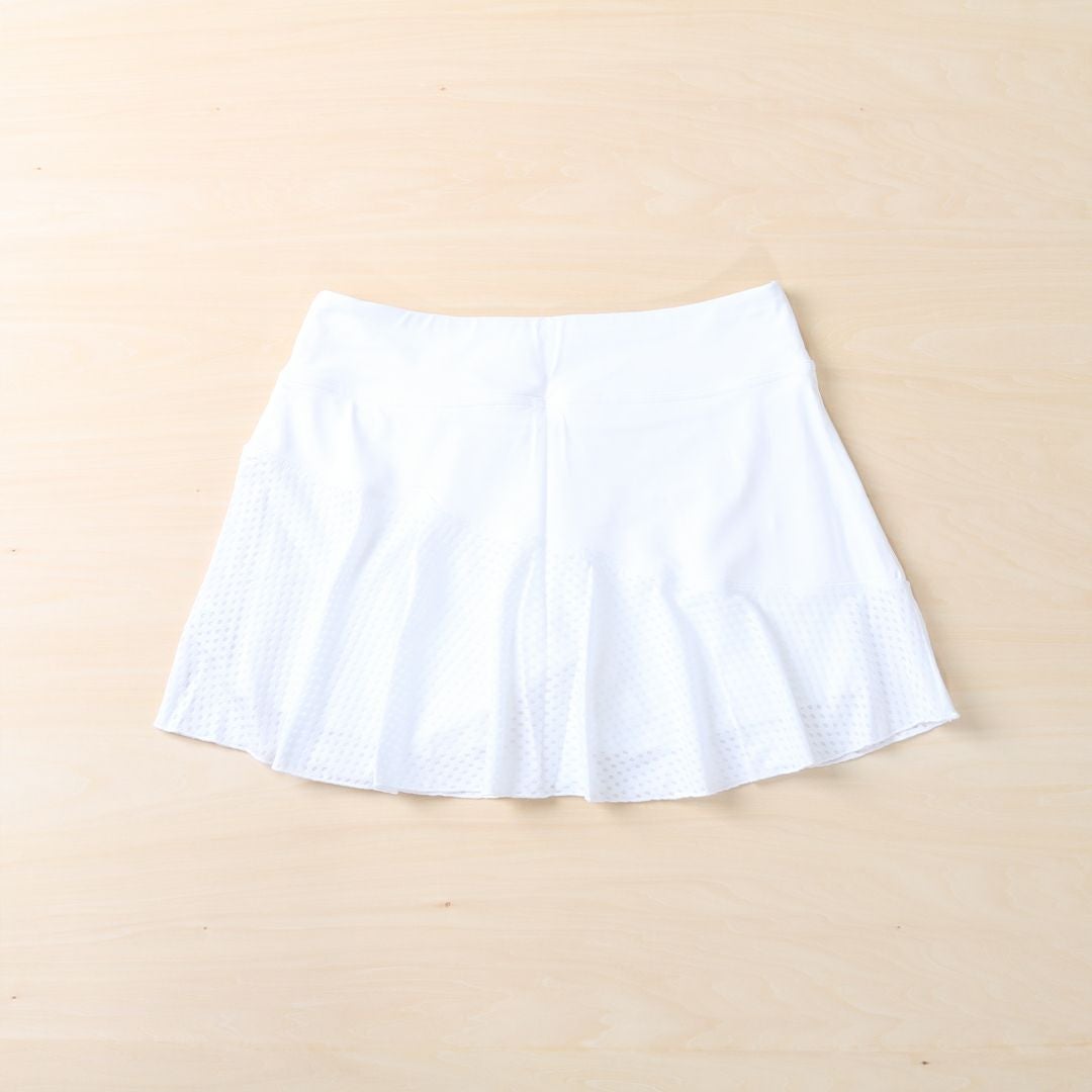 Multi Panel Skort マルチパネルスコート|テニスウェア|スコート|White