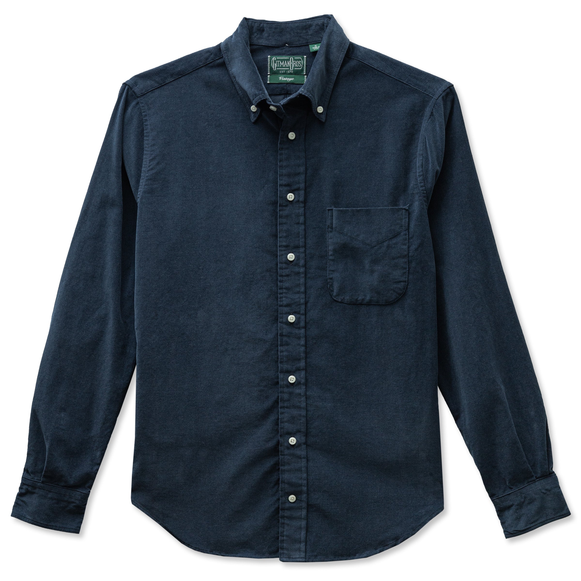 Gitman Vintage Navy Corduroy