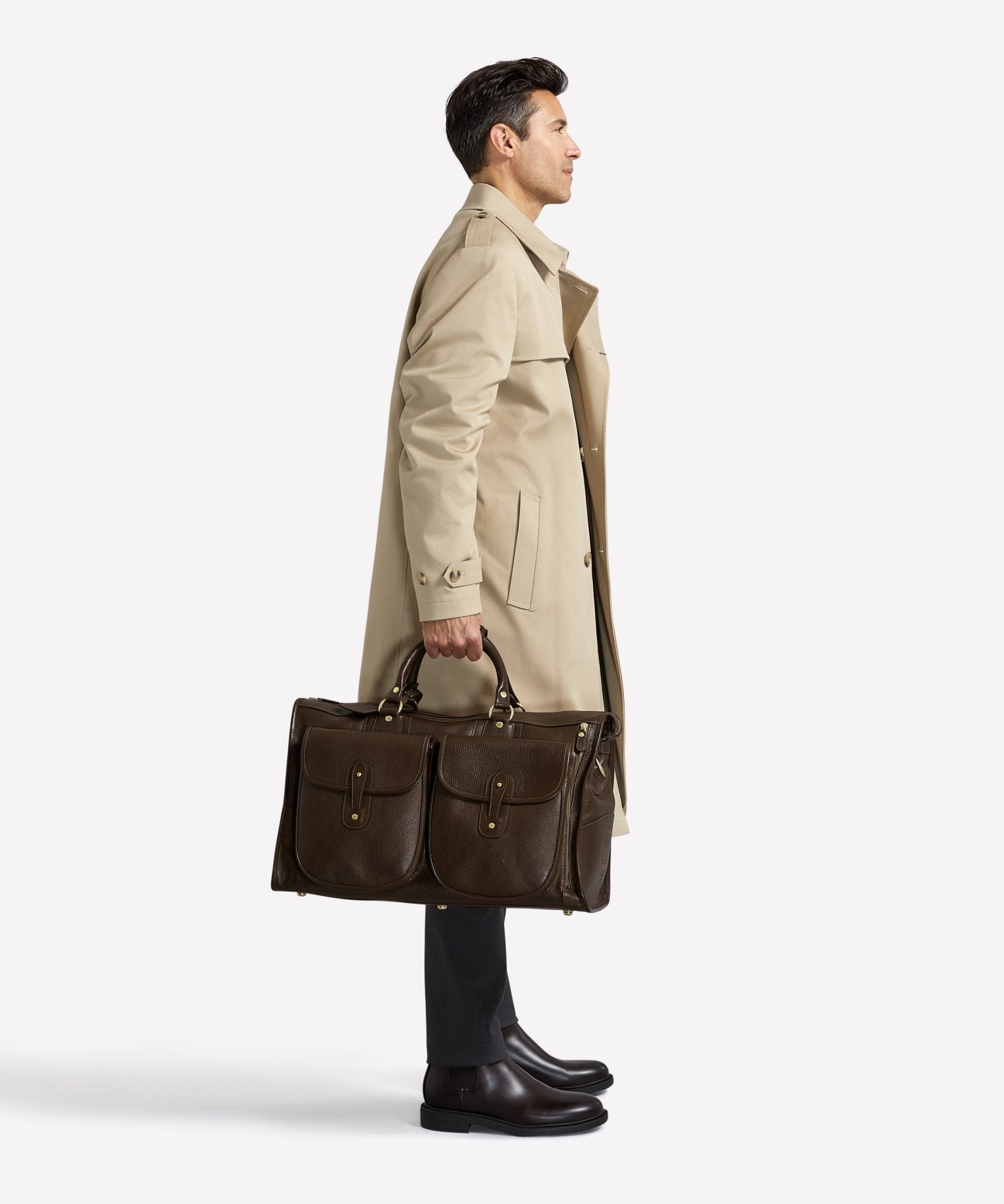 Express No. 2 | Vintage Walnut Leather Duffle Bag | Ghurka Icon