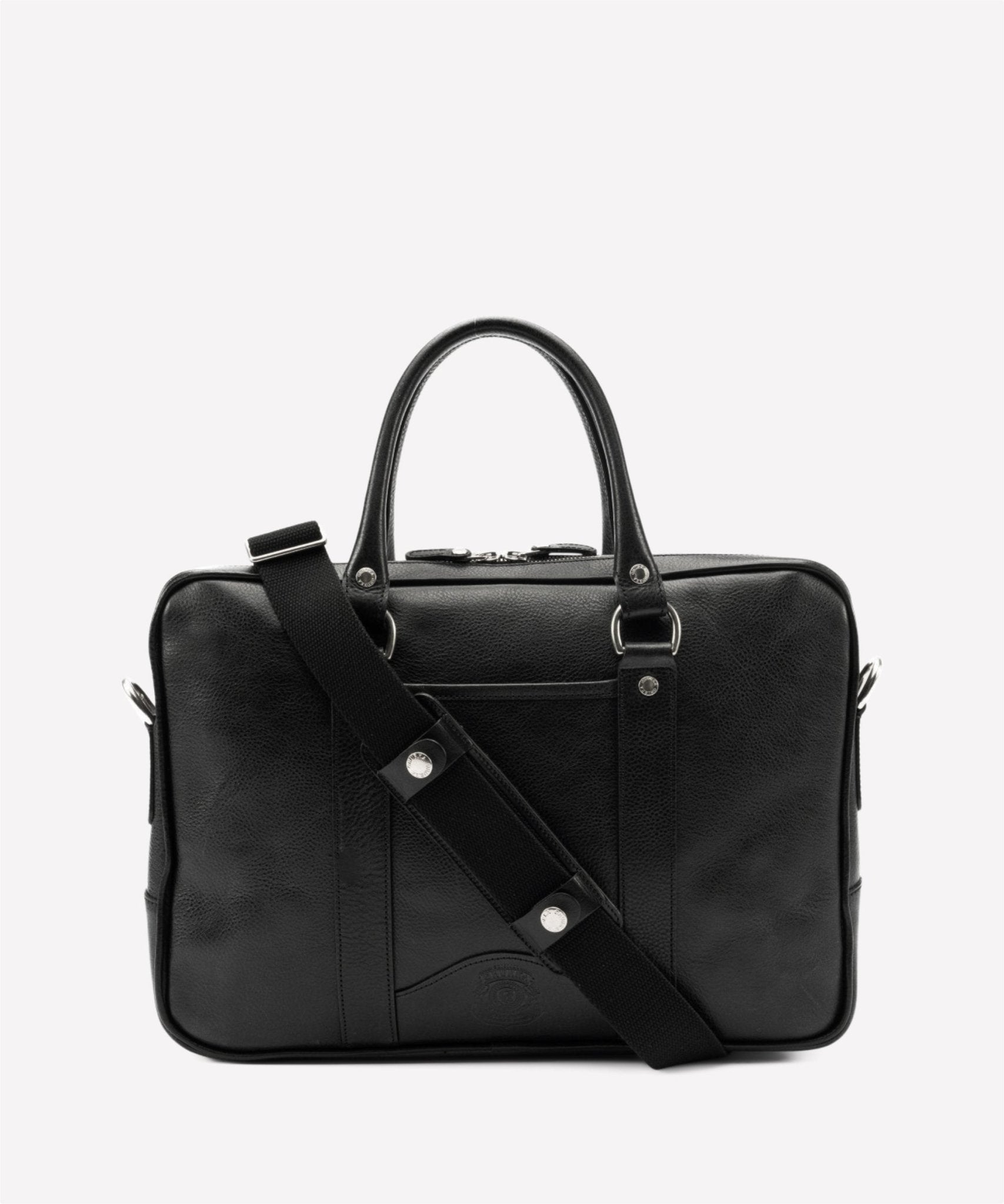 Scout No. 295 | Vintage Black Leather Slim Briefcase | Ghurka
