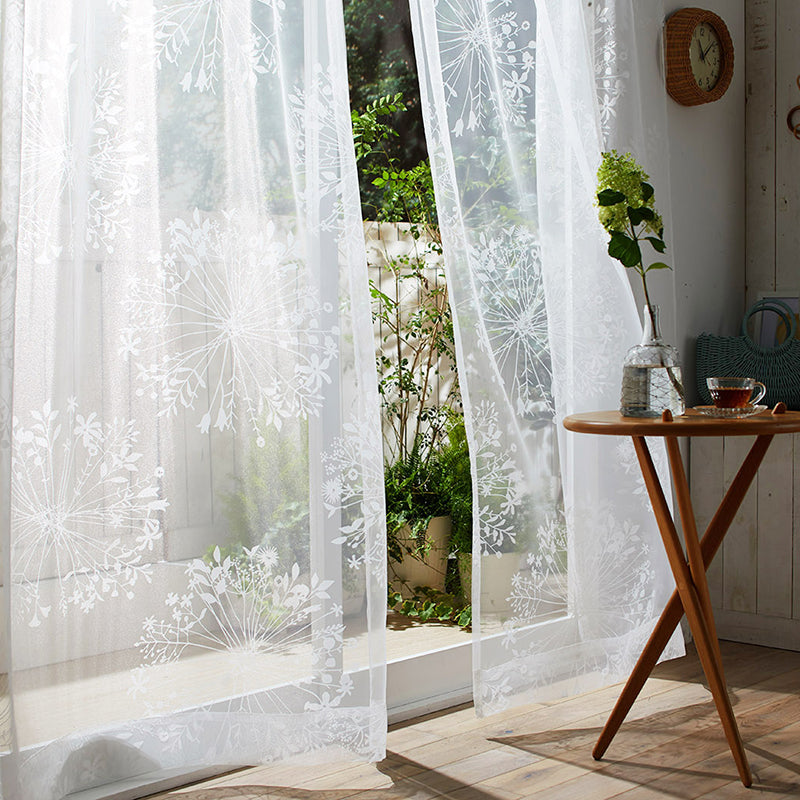 サイズオーダー】シルエットの植物を大胆にオパールプリントで表現した