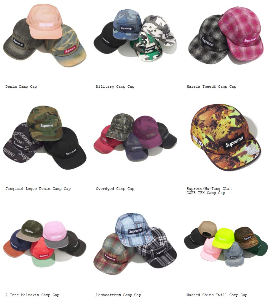 Supreme 25FW 25AWのキャップ＆ハット一覧 | God Meets Fashion