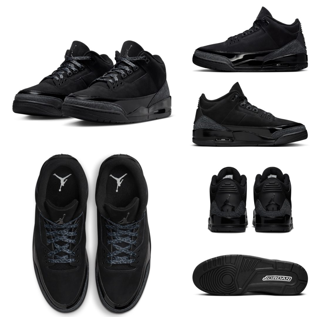 NIKE AIR JORDAN 3 BLACK CATが1/11に国内発売予定 | God Meets Fashion
