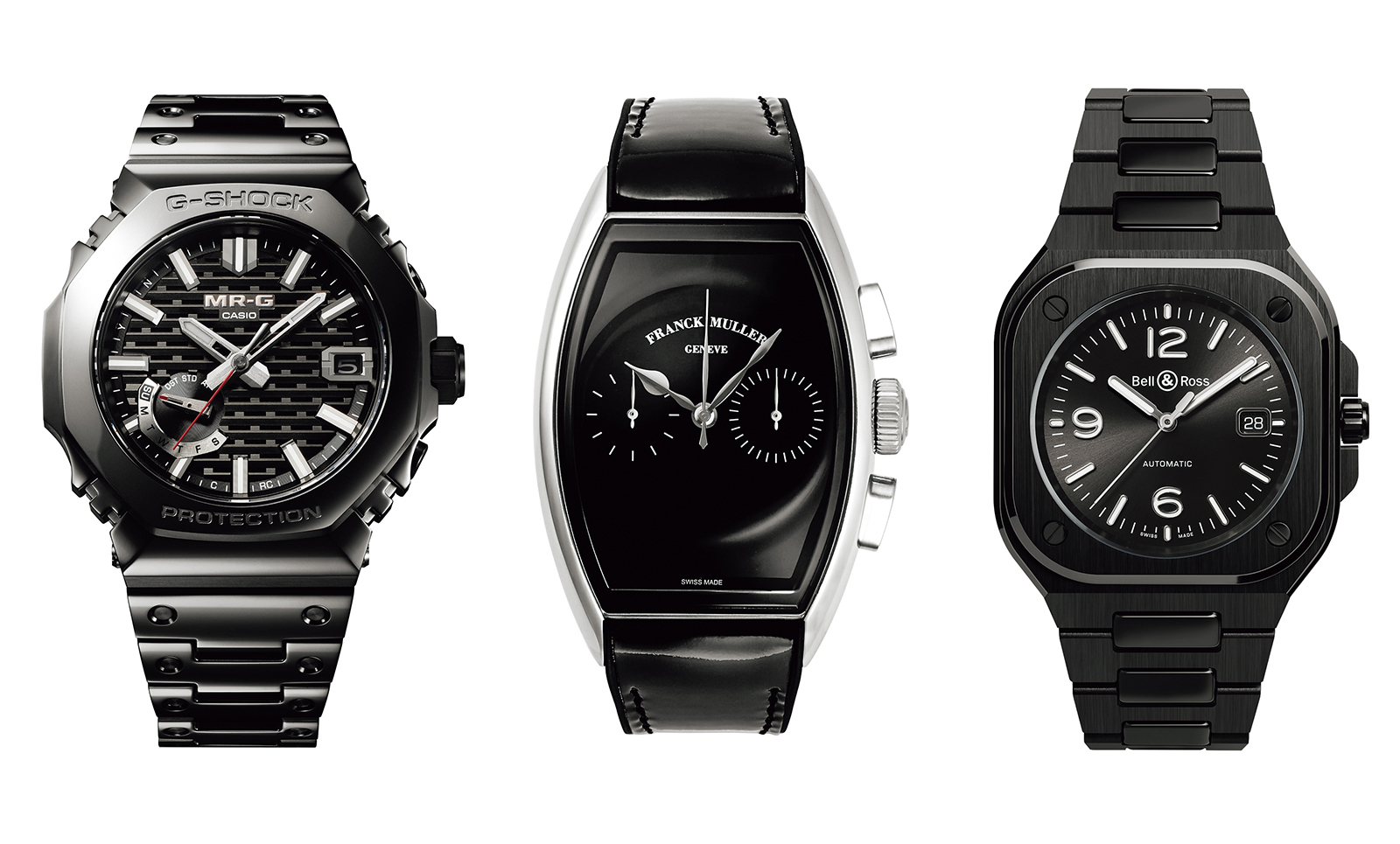 カシオ、フランク ミュラー、ベル＆ロス。こだわりの“黒”ウォッチ3選