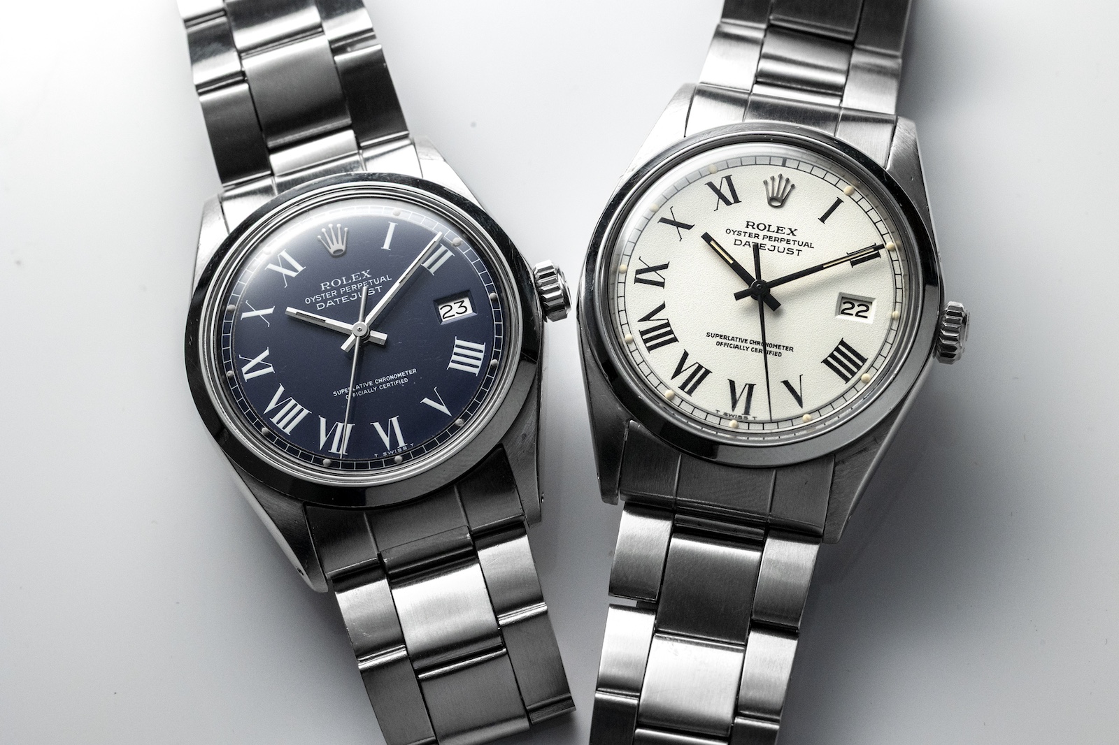 超レアなロレックス「デイトジャスト」。ローマン数字、スムースベゼル