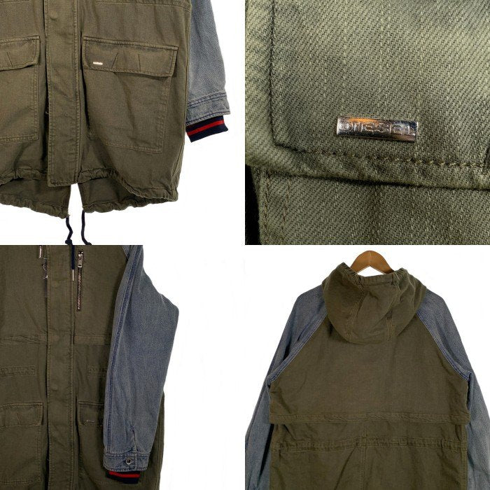 DIESEL ディーゼル 17SS D-DYNA JACKET デニム切替 モッズコート