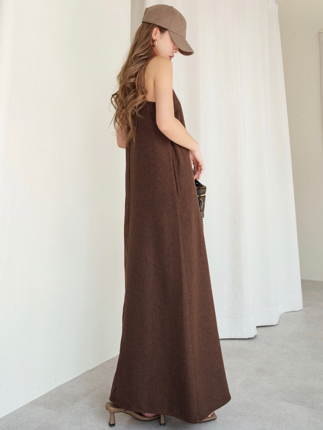 クロスストラップ カラー One-piece