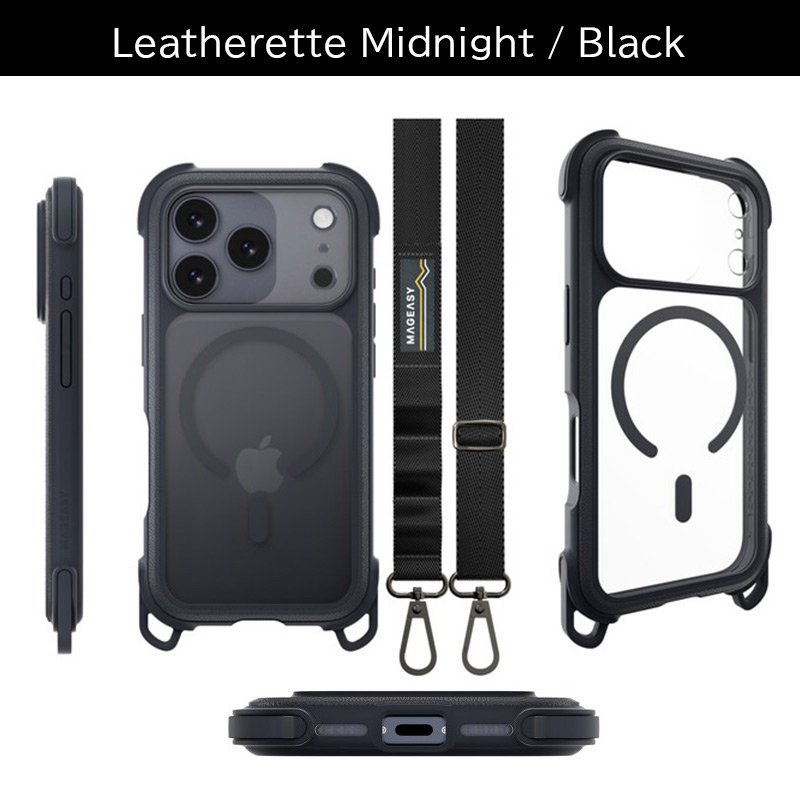 耐衝撃☆米軍MIL規格】MagEasy Odyssey +Strap M C iPhone17Pro