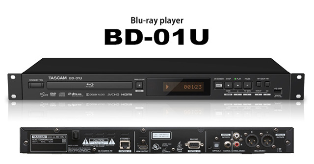 生産完了]TASCAM BD-01U 業務用ブルーレイプレーヤー | 株式会社 楽器