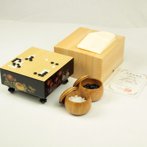 柳山作 囲碁 ミニチュア碁盤ミニチュア碁石 セット 柳山作 囲碁