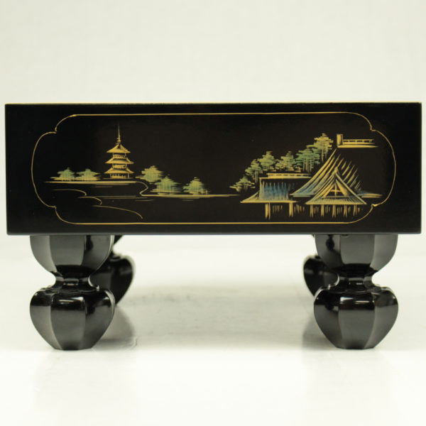 漆芸沈金 ミニ碁盤(4分石用）