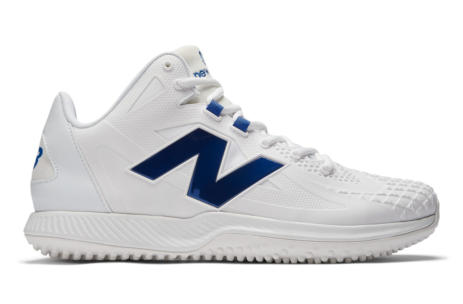 New Balance FuelCell Ohtani 1 Trainer Turfs - White w/ Chrome Blue
