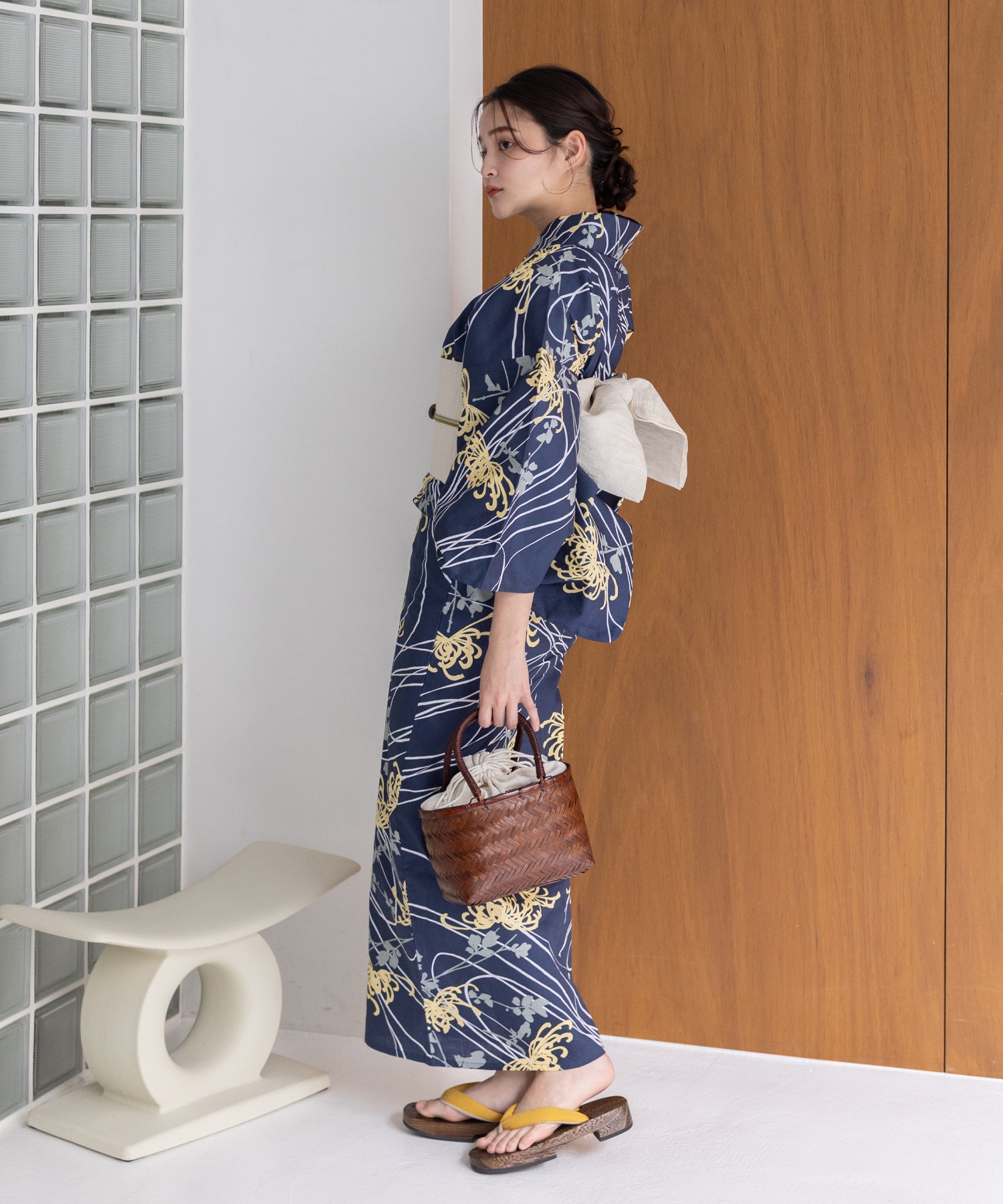 こだわり浴衣 5点セット (浴衣/帯/下駄/腰紐/着付け冊子) 浴衣