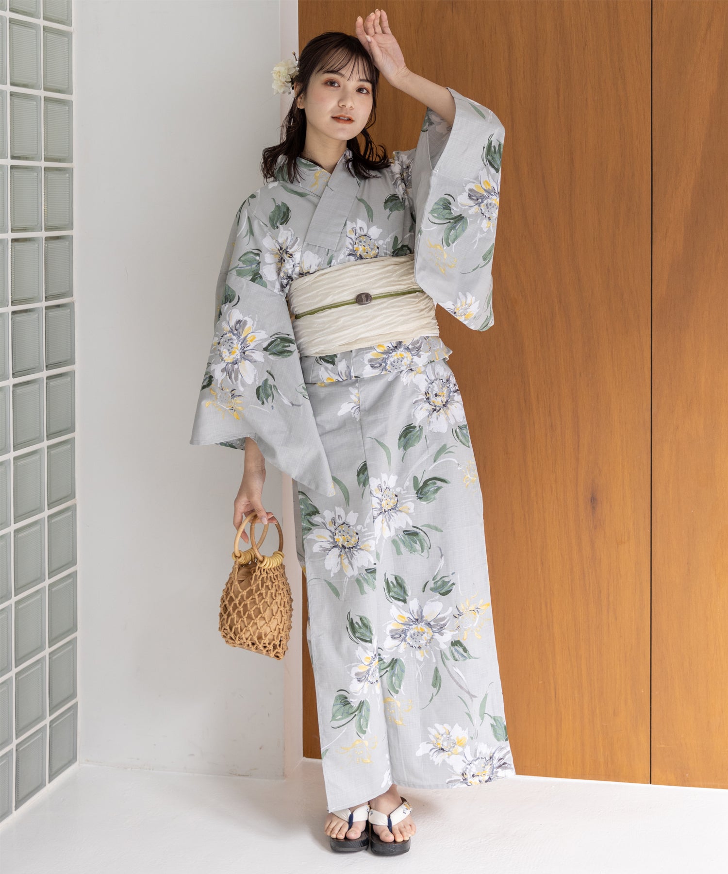 ゆかた館グレース こだわり浴衣Sサイズ5点セット こだわり浴衣 5点