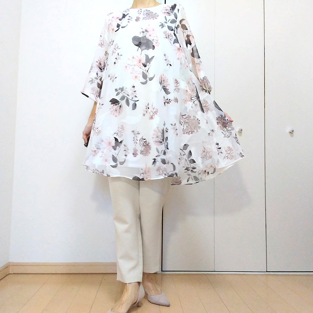 花柄ロングチュニック – Gracia グラシア ONLINE