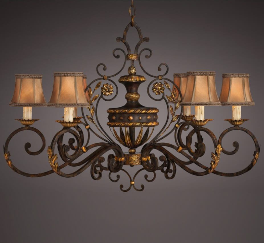 Castile 6 Light Large Traditional Chandelier | Grand Light