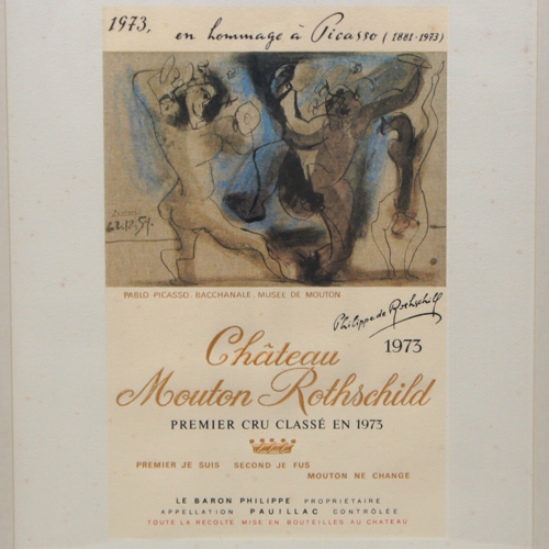 Château Mouton-Rothschild 1973 Label-Lithograph by 