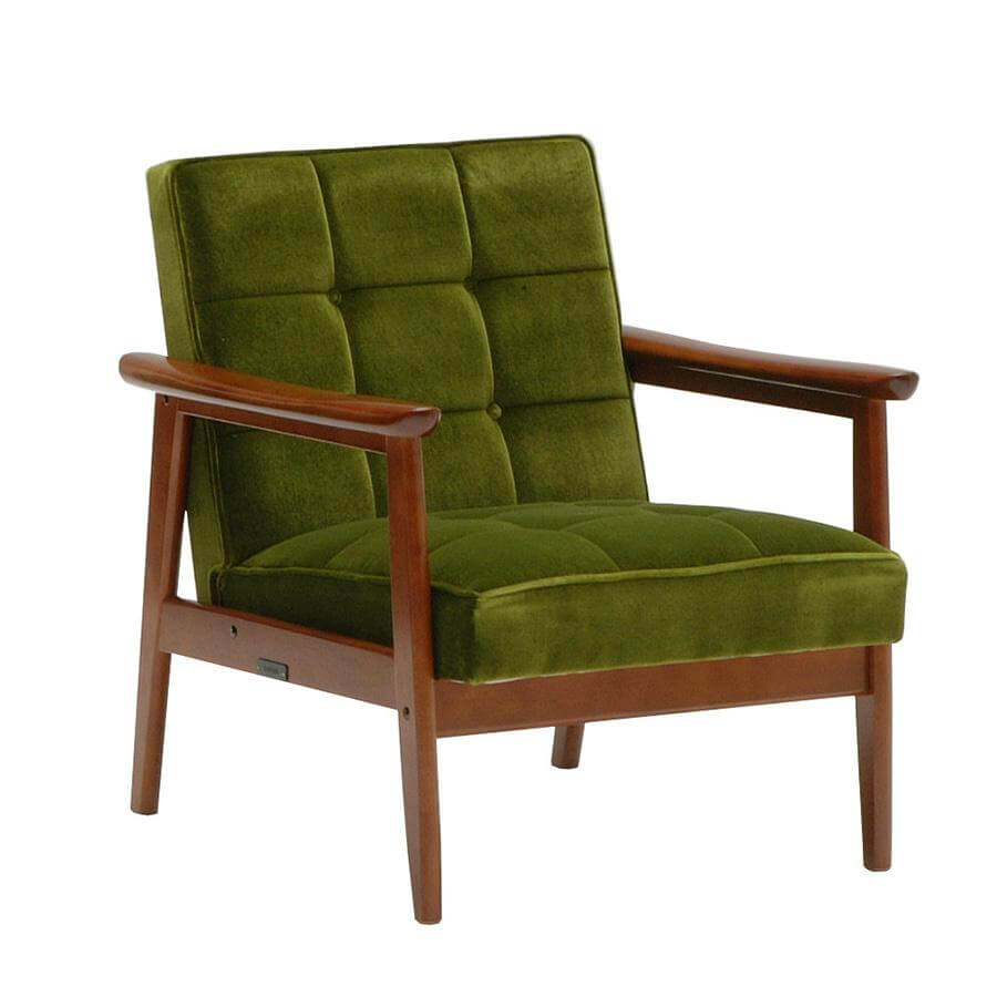 カリモク60【正規販売店】 Kチェア 1シーター モケットグリーン | 北欧