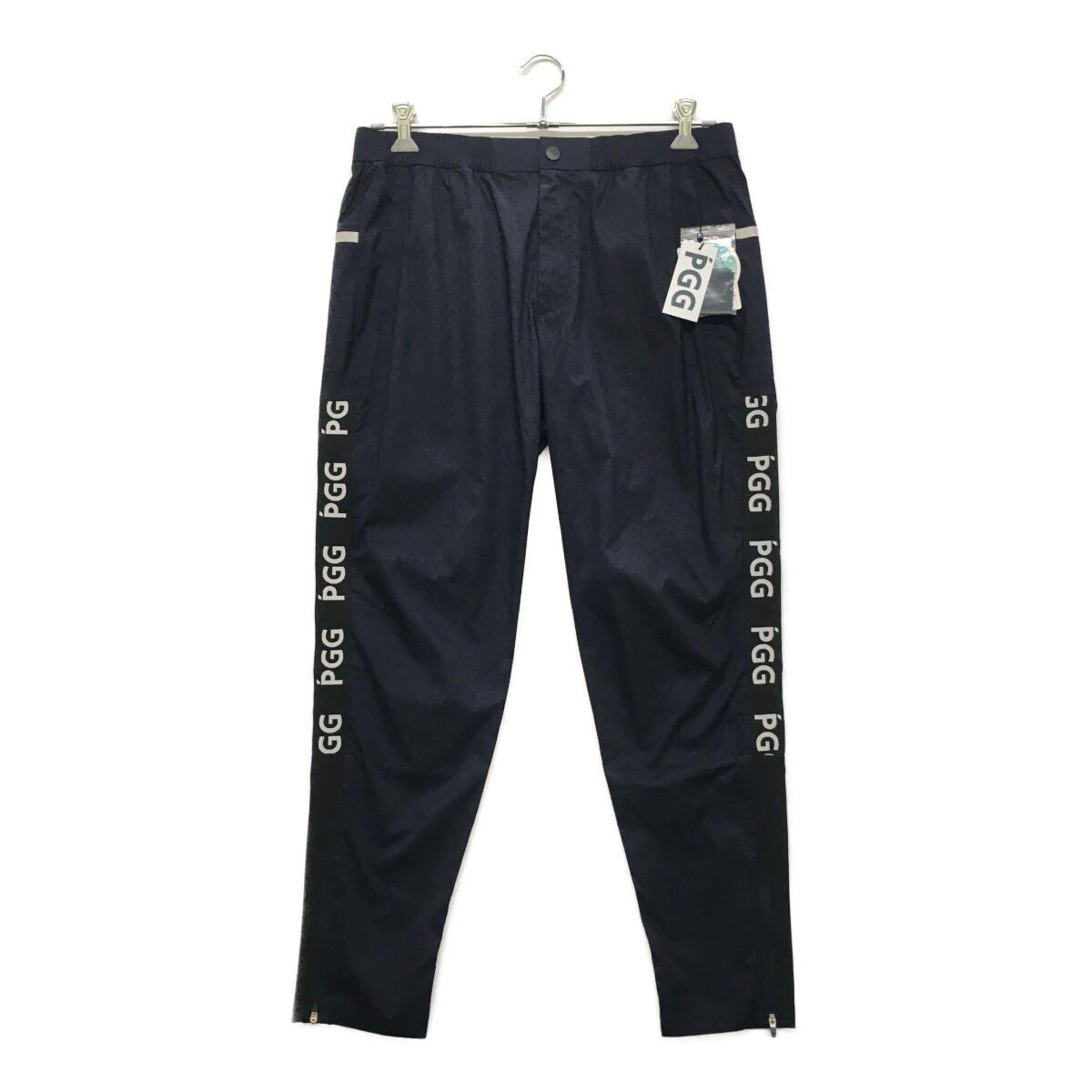 美品】PGG ロングパンツ ウエストゴム ヒモ メッシュ切替 ストレッチ