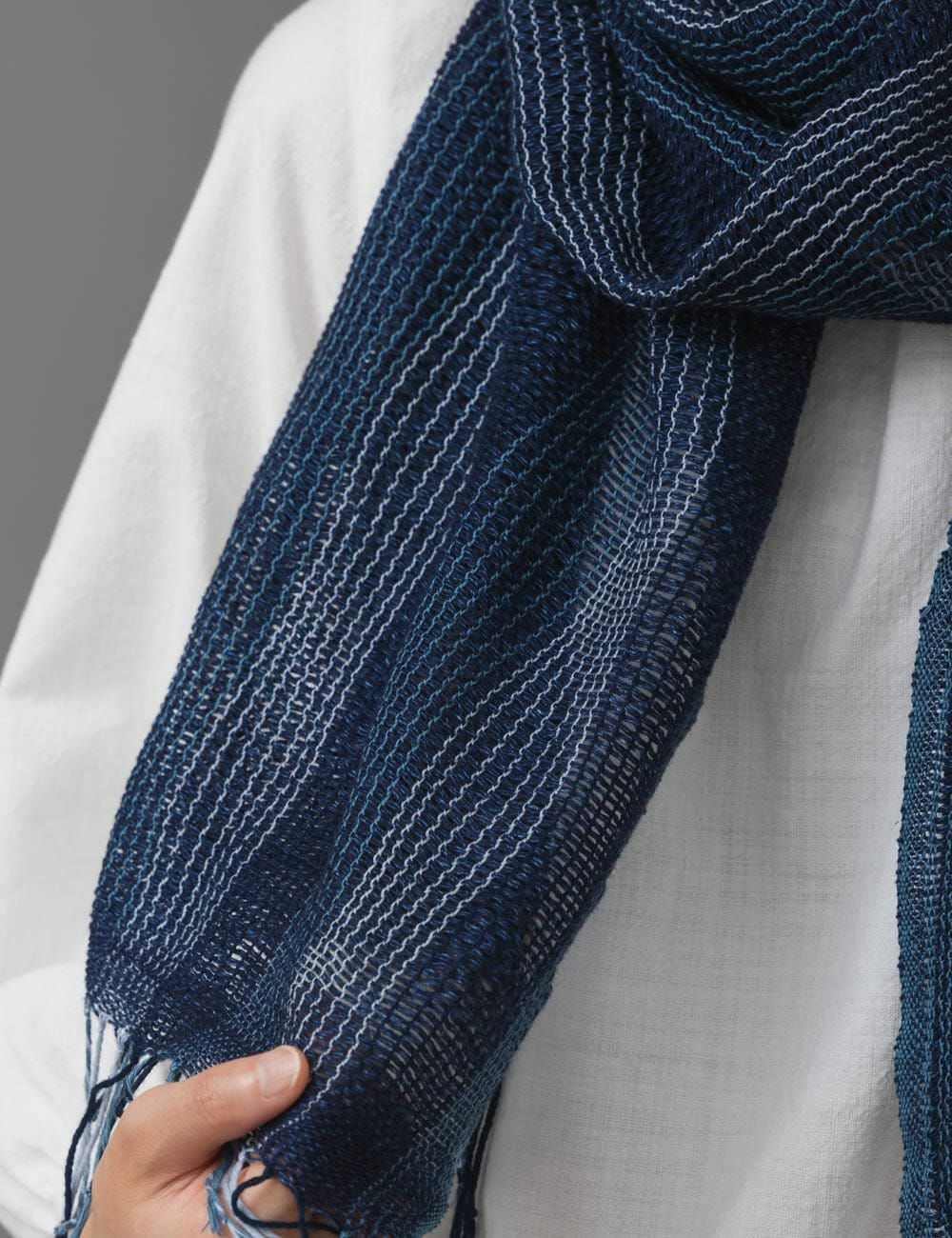 インディゴよろけストール | 石見銀山 群言堂オンラインストア