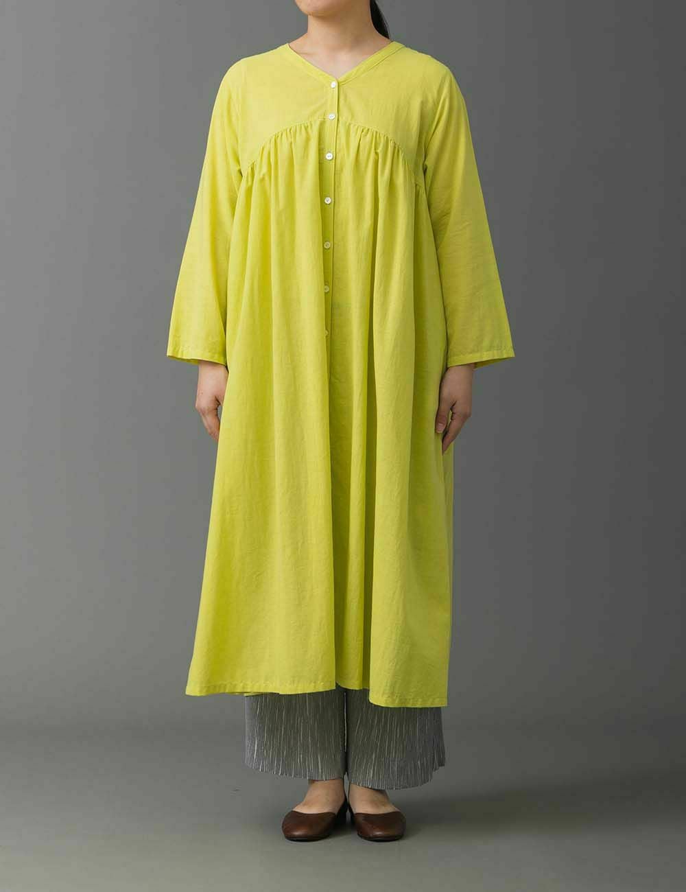 綿麻ボイルローンワンピース比翼草（ひよくそう） | 石見銀山 群言堂