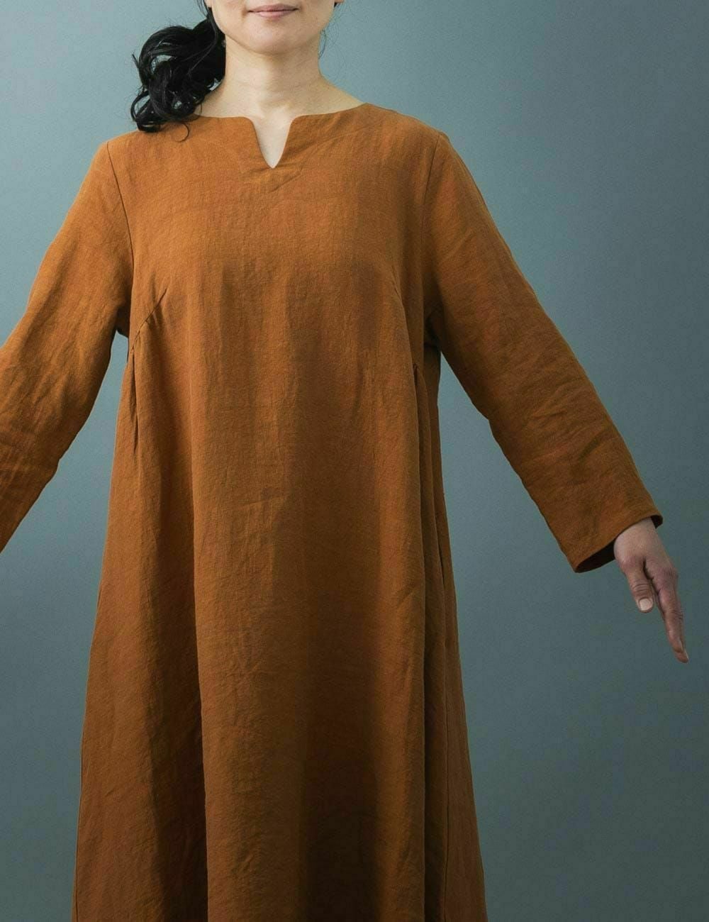 リネンワッシャースキッパーワンピース | 石見銀山 群言堂オンラインストア