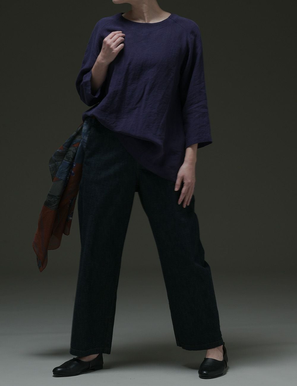 ナチュラルデニムパンツ花生姜（はなしょうが） | 石見銀山 群言堂